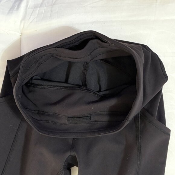 Lululemon Invigorate High-Rise Crop 23" Black Leggings Everlux Gym Pockets 2 - Picture 8 of 10